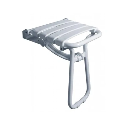 Image de siège de douche escamotable 38 x 35.5cm blanc béquille automatique pellet 047630