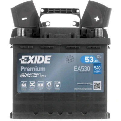 Image de EXIDE PREMIUM EA530 Batterie de démarrage 12V 53Ah 540A B13 PEUGEOT: Partner I Combispace, Bipper Van, 206 3/5 portes, FIAT: Punto II portes
