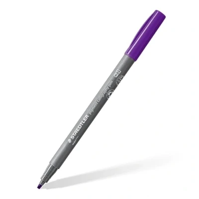 Image de STAEDTLER Pigment Art calligraphy 375 Feutre pointe calligraphie 2 mm violet 6
