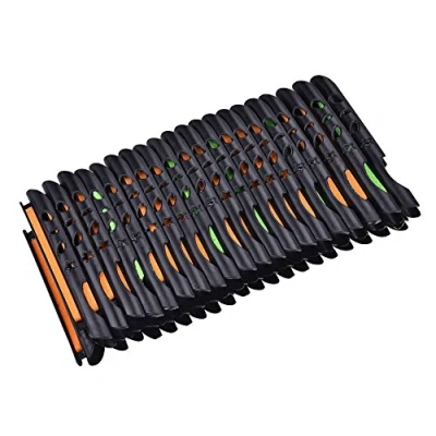 Image de plioir peche,Ligne de Pêche Bobine Enrouleur Porte Planche Enroulement Support Plaque, 40Pcs Portable Ligne Spooler Syème Tackle Outils pour Rod Accesso
