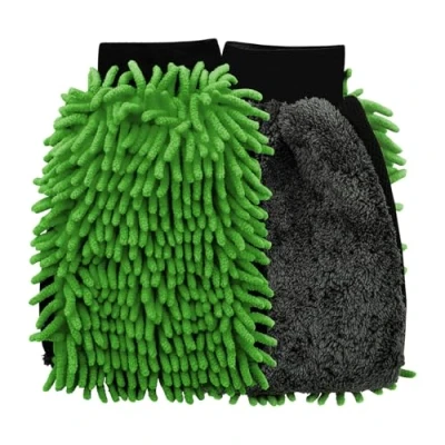 Image de OFFCURVE Gants Voiture, Gant Lavage Voiture Microfibre, Polyvalent Nettoyage 1 Pièce Vert