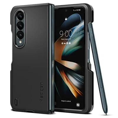Image de Spigen Thin Fit P Coque Compatible avec Samsung Galaxy Z Fold 4 5G Noir