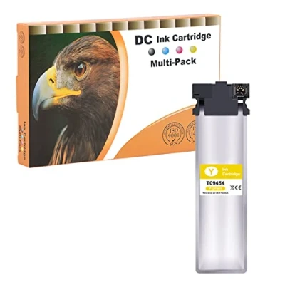 Image de D&amp;C 1x Jaune Cartouche d&#039;encre Compatible avec Epson T9454 pour Workforce Pro WF C5710DWF C5790DWF C5210DW C5290DW C5710 C5790 C5210 C5290 (1 Jaune)