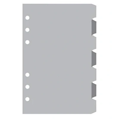 Image de Exacompta 18222E Recharge intercalaires pour Organiseur Exatime 17 Jeu de 7 gris
