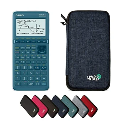 Image de CALCUSO Ensemble de Base Bleu avec Calculatrice Graphique Casio Graph 25+E II