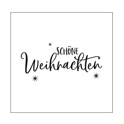 Image de Vaessen Creative Pochoir pour Gaufrage, Schöne Weihnachten ou Bon Noël, Ajouter de la Texture et Dimension aux Projets Créatifs avec du Papier, Transparent, 15 x cm