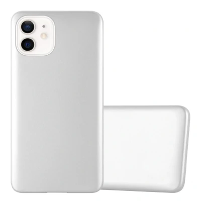 Image de Coque pour Apple iPhone 12 MINI en METALLIC ARGENT Housse de protection Étui silicone TPU flexible Neuf