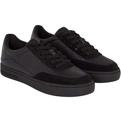 Image de Calvin Klein Homme Classic Cupsole Bold Mono YM0YM00713 Baskets à Semelle, Noir (Triple Black), 45 EU