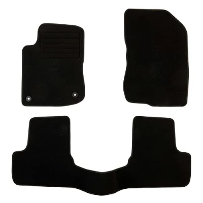 Image de DBS Tapis de Voiture sur Mesure pour 2008 (2013 à 2019) 3 pièces Sol antidérapant Automobile Moquette Classic, Noir