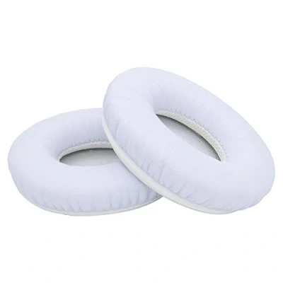 Image de Remplacement Coussinets d&#039;oreille pour Beats Dr. Dre Solo HD Wired/Solo 1.0 Wired Casque par MMOBIEL Memory Foam et Protein PU Coussinet on Ear de Rechange Blanc