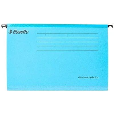 Image de Esselte Classique 90334 Classeur suspendu renforcé, Foolscap, Paquet de 25, Onglets Inclus, Bleu