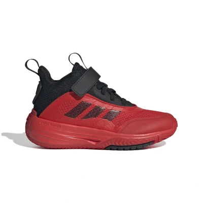 Image de adidas Performance Ownthegame 3.0 Unisex Chaussures de basket pour enfants, Taille: 28.5, Core black/red Tissu / matière synthétique