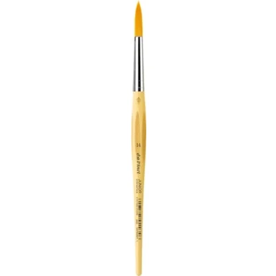 Image de DaVinci Junior Synthetics Pinceau Rond en Plastique Jaune Taille 14