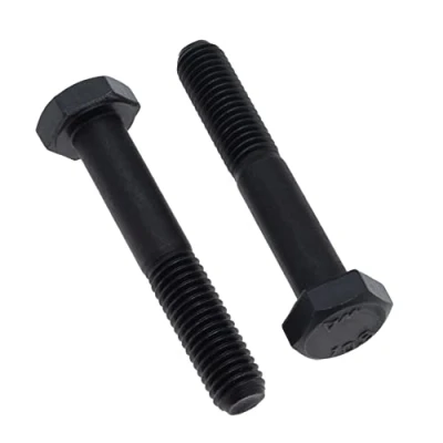 Image de Boulons à Tête Hexagonale Avec Tige M16X70 (Pack of 2) Demi fileté Hexagonaux Classe 10.9 Acier allié Haute Résistance Noir Vis Hexagonales Mécaniques DIN931 ISO 4014 (16mm x 70mm)