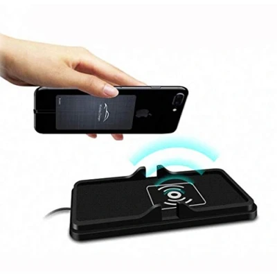 Image de Maso 2 en 1 Tapis Chargeur de Voiture sans Fil Qi Support téléphone Anti dérapant Coussin Silicium Charge Rapide pour iPhone X, 8, 8 Plus, Samsung Galaxy S9 / S8 S7E