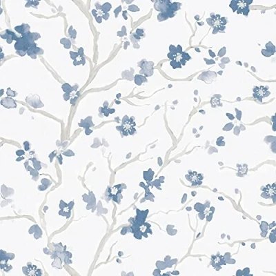 Image de Superfresco Easy Papier Peint intissé Ushi 1005 x 52cm Bleu Revêtement Mural, Tapisserie Ambiance Facile à Poser et Enlever