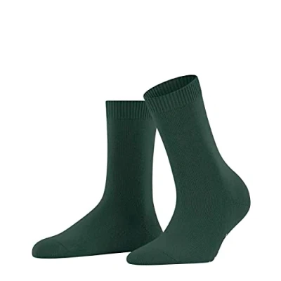 Image de FALKE Cosy Wool W SO laine viscose cachemire unies 1 paire, Chaussettes Femme, Vert (Hunter Green 7441), 35 38