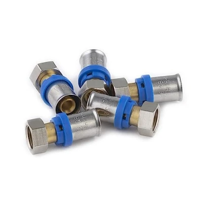 Image de Raccord Multicouche à Sertir Multi profils Ø16 Femelle Tournant 12x17 sachet de 5 raccords NOYON &amp; THIEBAULT