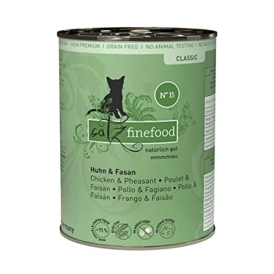 Image de Catz finefood N 15 Huhn und Fasan Katzennassfutter, 6er Pack (6 x 400 g)