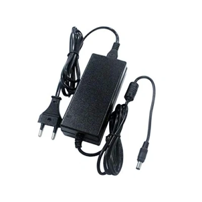 Image de LEDLUX CV7247 Transformateur d&#039;alimentation 24 V 2,5 A 60 W avec prise de maison AC220 à DC IP44, noir
