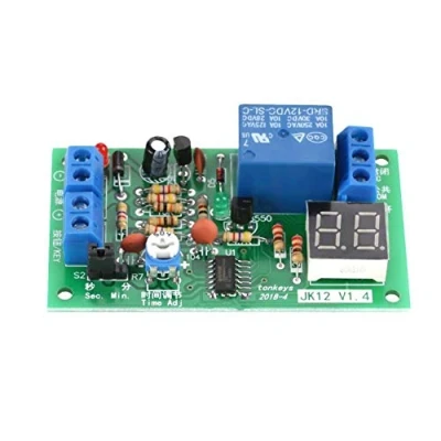 Image de Nikou module de relais temporisé Affichage LED DC12V Minuterie compte à rebours Retarder le commutation