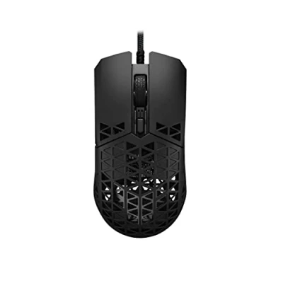 Image de ASUS TUF Gaming M4 Air Wired Mouse, 16,000 DPI Sensor, 6 Programmable Buttons, Ultralight Shell, IPX6 Water Resistance, Antibacterial Guard, Paracord, Pure PTFE Feet, Black