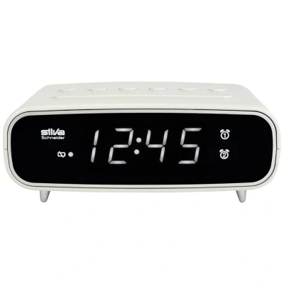 Image de SILVA Schneider UR 1024 Radio réveil avec fonction alarme, 2 alarmes, répétition d&#039;alarme, minuteur, affichage LED, intensité variable