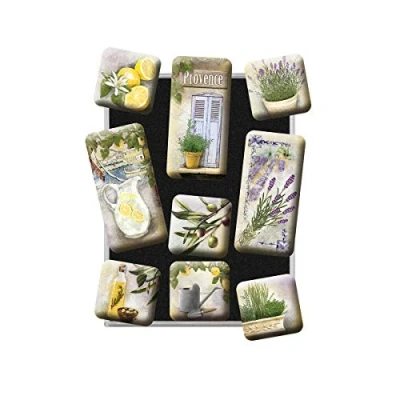 Image de Nostalgic Art Ensemble de 9 Magnets Mediterranean