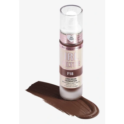 Image de Makeup Revolution IRL Filter Longwear Foundation Fond de teint, Femme, Taille: 23 ml, F18