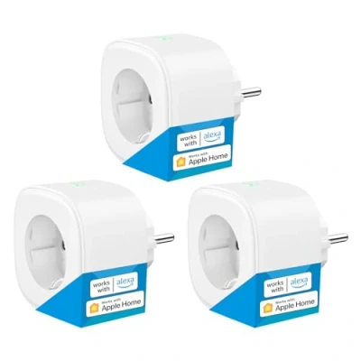 Image de Meross Prise Connectée (Type F), Intelligente Compatible avec Apple HomeKit, Siri, Alexa, Google Home et SmartThings, Programmable WiFi Commande Vocale Contrôle à Distance (3)