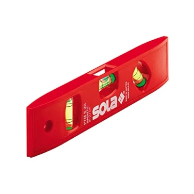 Image de Sola PTM 5 Niveau à bulle en plastique 20 cm, Rouge
