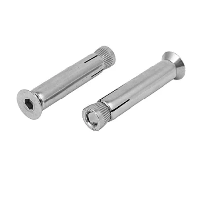 Image de sourcing map M8 x 60mm Boulon expansion Acier inox 304 Tête fraisée hexagonale ancrage Manchon 2PCS