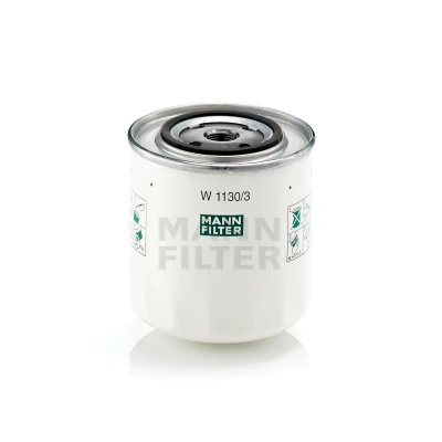 Image de MANN FILTER W 1130/3 Filtre à huile 3/4 16 UNF avec un clapet de non retour vissé VOLVO: 850 Break, V70 I, S80 I
