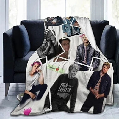 Image de Jace Norman Couverture multifonctionnelle ultra douce en micro polaire, super douce, chaude, confortable, peluche, pelucheuse pour canapé, salon ou lit toutes les saisons