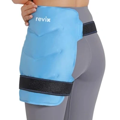 Image de REVIX Hip Ice Pack Wrap après une chirurgie pour la bursite de hanche, paquet glace réutilisable soulagement douleur du fléchisseur l&#039;inflammation et le gonflement
