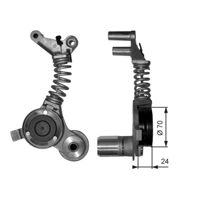 Image de GATES FleetRunner Micro V Kit T38406 Amortisseur de vibrations, courroie trapézoïdale à nervures AUDI: A4 B6 Berline, Avant