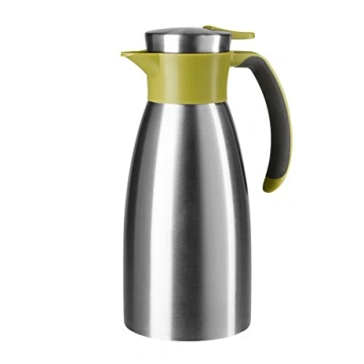 Image de Emsa 512575 SOFT GRIP Pichet isotherme, fermeture Quick Tip, 1 Litre, 100% hermétique, vert