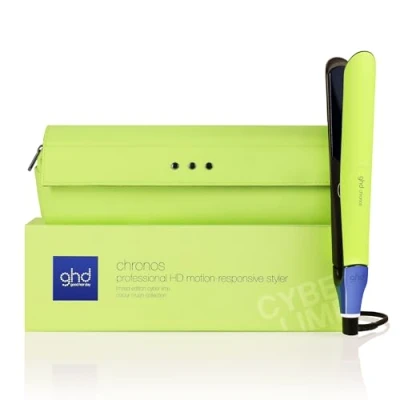 Image de GHD Styler Chronos Lisseur Professionnel Tous Types Cheveux (Citron Vert Electrique) Collection Colour Crush