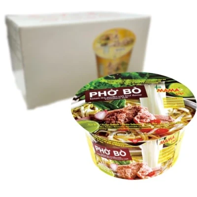 Image de MAMA Instantanée Nouille de Riz Pho Bo Bowl 6 x 65 g