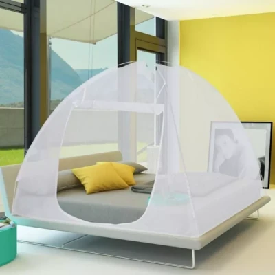 Image de Grande moustiquaire dôme pop up 195x180 cm pour lit IDMarket