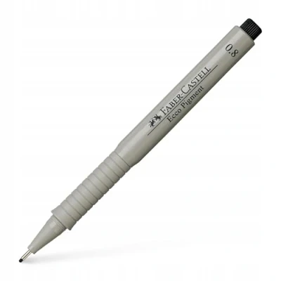 Image de Faber Castell 166899 Stylo à encre Ecco Pigment 0,8 mm, noir