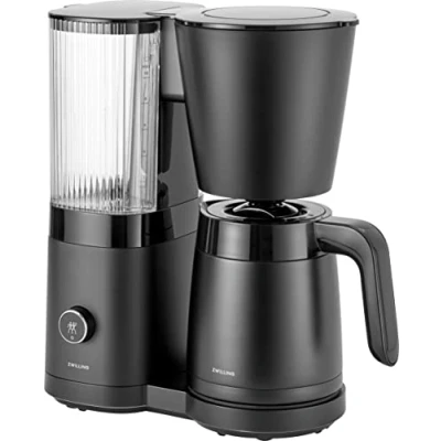 Image de ZWILLING ENFINIGY Cafetière Filtre avec Verseuse Isotherme 1,25 l, Fonction Dégazage et Détartrage, 10 tasses, Noir