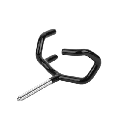 Image de Support de Perche Microphone,Support en métal pour Poteau Audio Facile Noir Microphone Studio