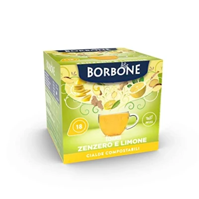 Image de Caffè Borbone Infusion Gingembre et Citron 72 dosettes 4 paquets de 18 Système ESE