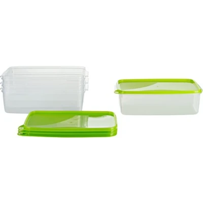 Image de MiraHome boîte fraîcheur récipient congélation 3l rectangulaire Lot de 4 Vert