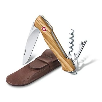 Image de Victorinox Wine Master Couteau de Poche Suisse, Multitool, 6 Fonctions, Ouvre Boite, Tire Bouchon, Bois