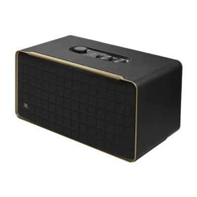 Image de JBL Authentics 500 Enceinte intelligente connectée Hi fidelity avec WiFi, Bluetooth et assistants vocaux, Dolby Atmos, design rétro, noire