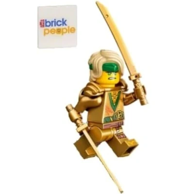 Image de LEGO Ninjago : Ninja doré Lloyd Garmadon avec 2 shir et épée dragon dorée