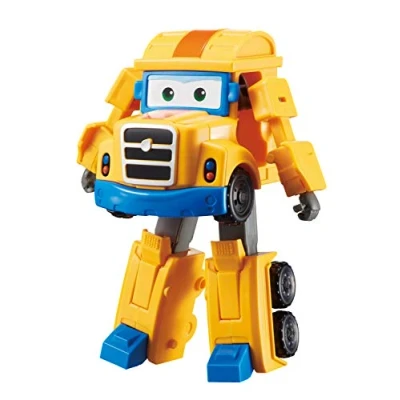 Image de Super Wings POPPA WHEEL Camion Jouet Transformable et Figurine ,Robot du Dessin Animé , Enfant 2 3 4 5 6 7 8 Ans Garcon Fille