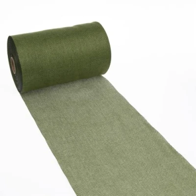 Image de Deko AS GmbH Chemin de Table en Polyester sans Odeur Style Shabby Chic 30 cm x 5 m Olive